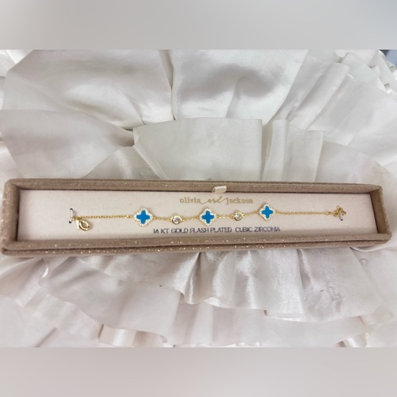 Gold and Blue Bracelet - Picture 3 of 3